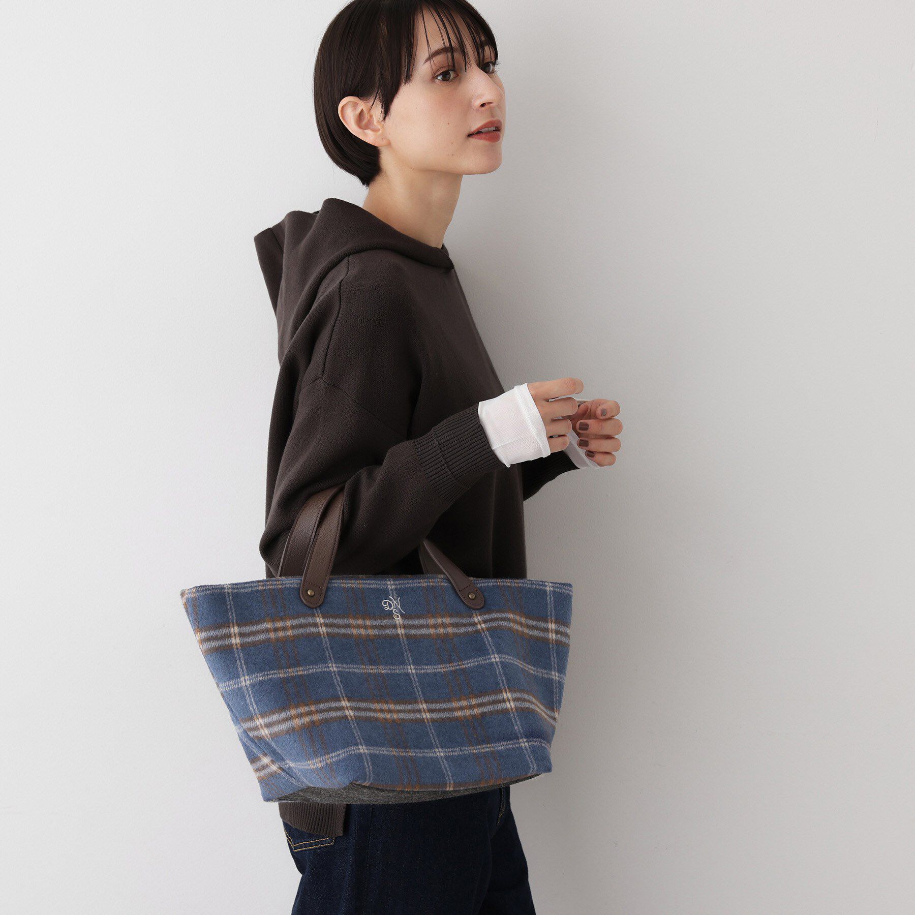 Dessin「チェック柄ボートトートバッグ」|トートバッグ|