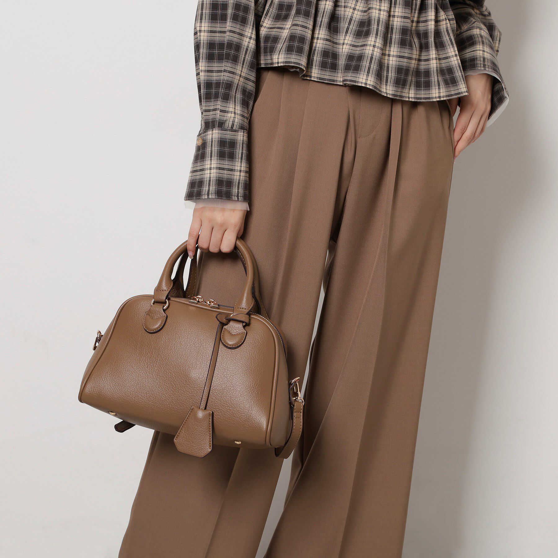 ESPERANZA「シボフェイクレザー2WAYボストンバッグ」|ボストンバッグ|