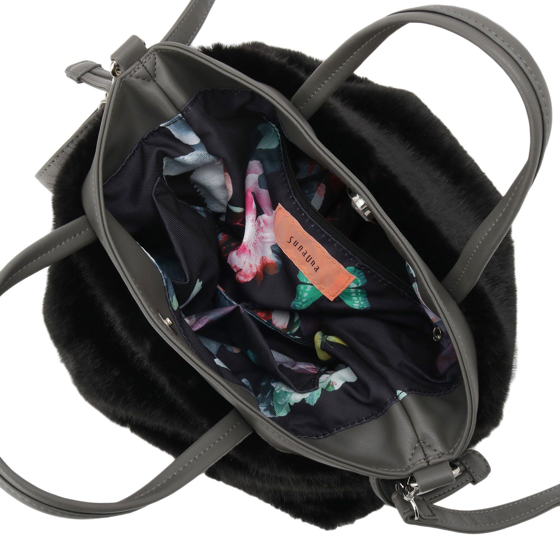 SunaUna「【2WAY／オリジナルプリント裏使用】トートバック」|トートバッグ|