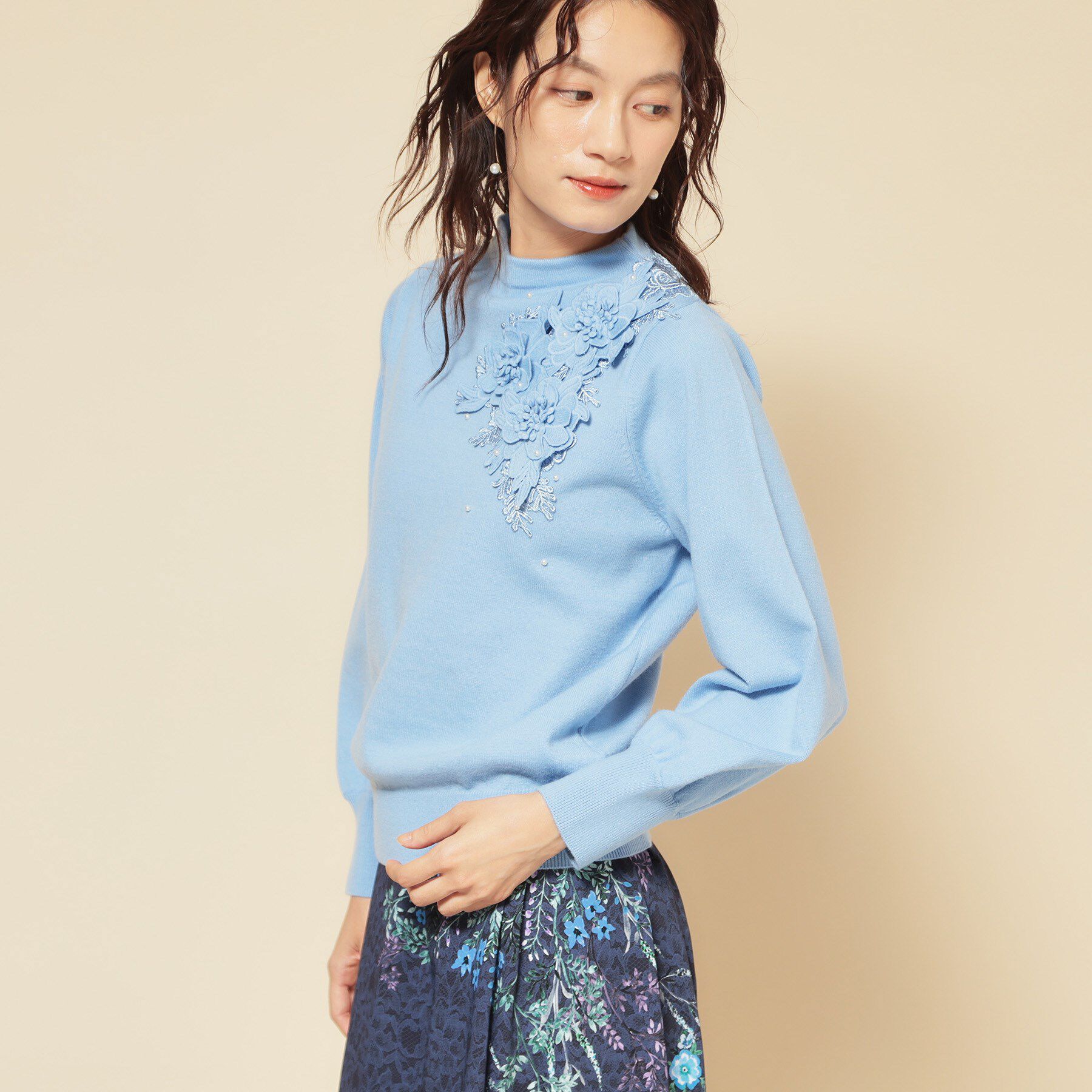 SunaUna「【冬にも活躍！ケミカルレースニット】」|ニット・セーター|