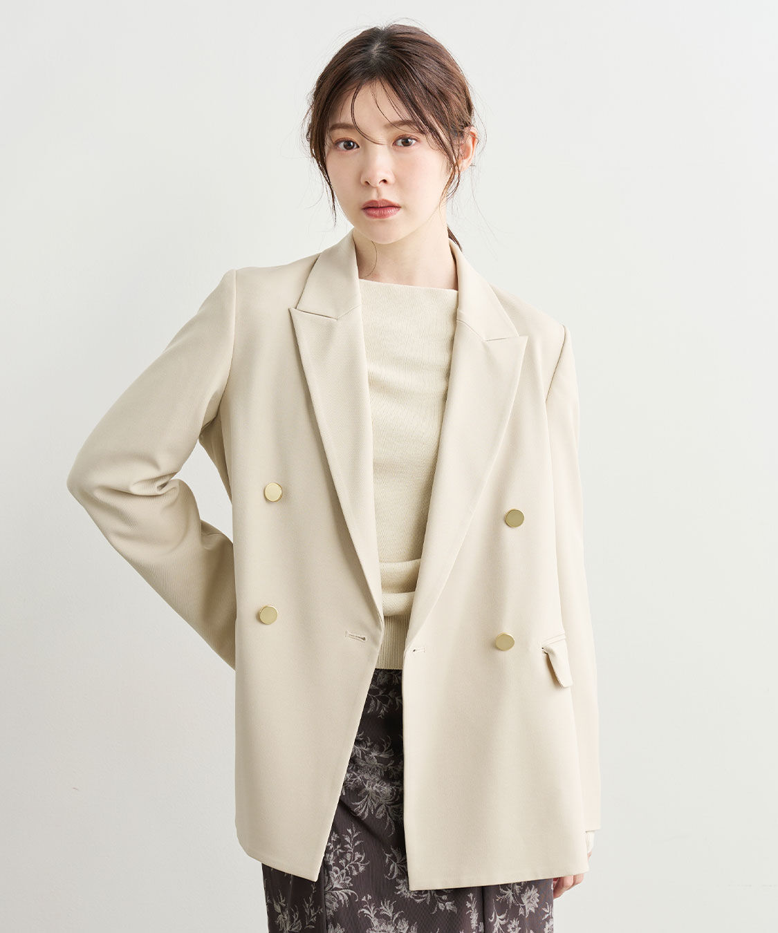 COCO DEAL「ダブルブレストジャケット」|テーラードジャケット|