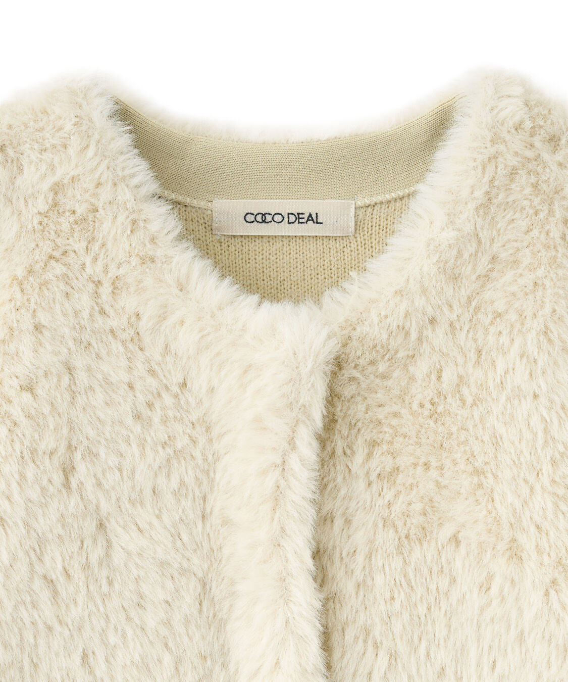 COCO DEAL「ダブルフェイスフェザーニットアウター」|その他|