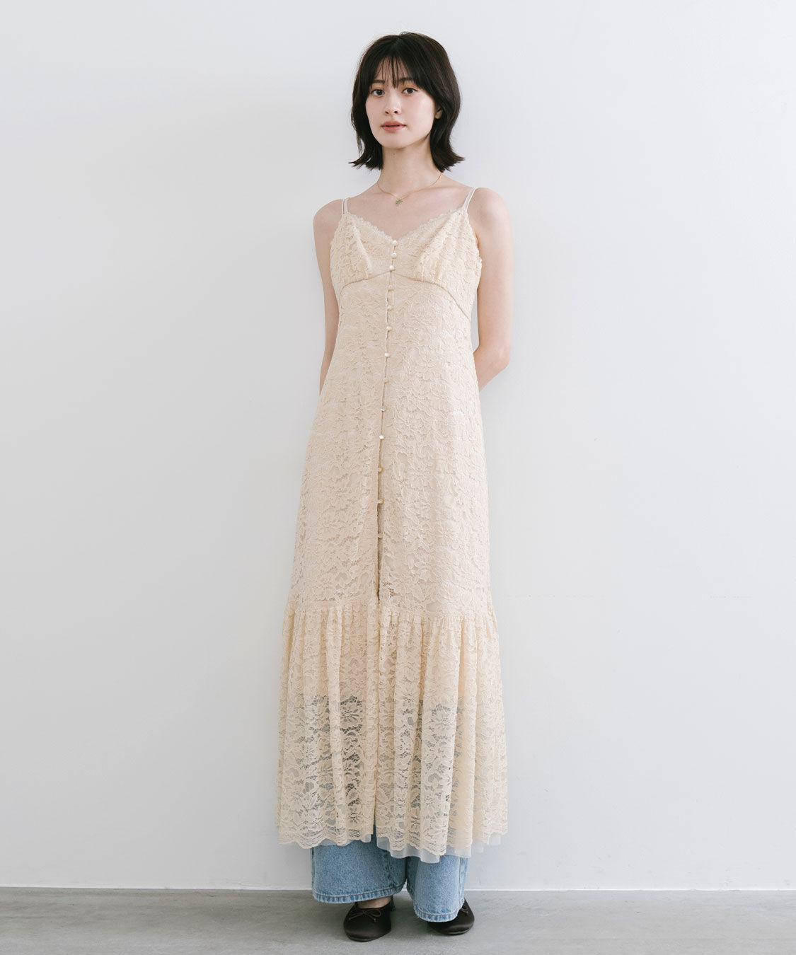 COCO DEAL「レースキャミワンピース」|ワンピース|