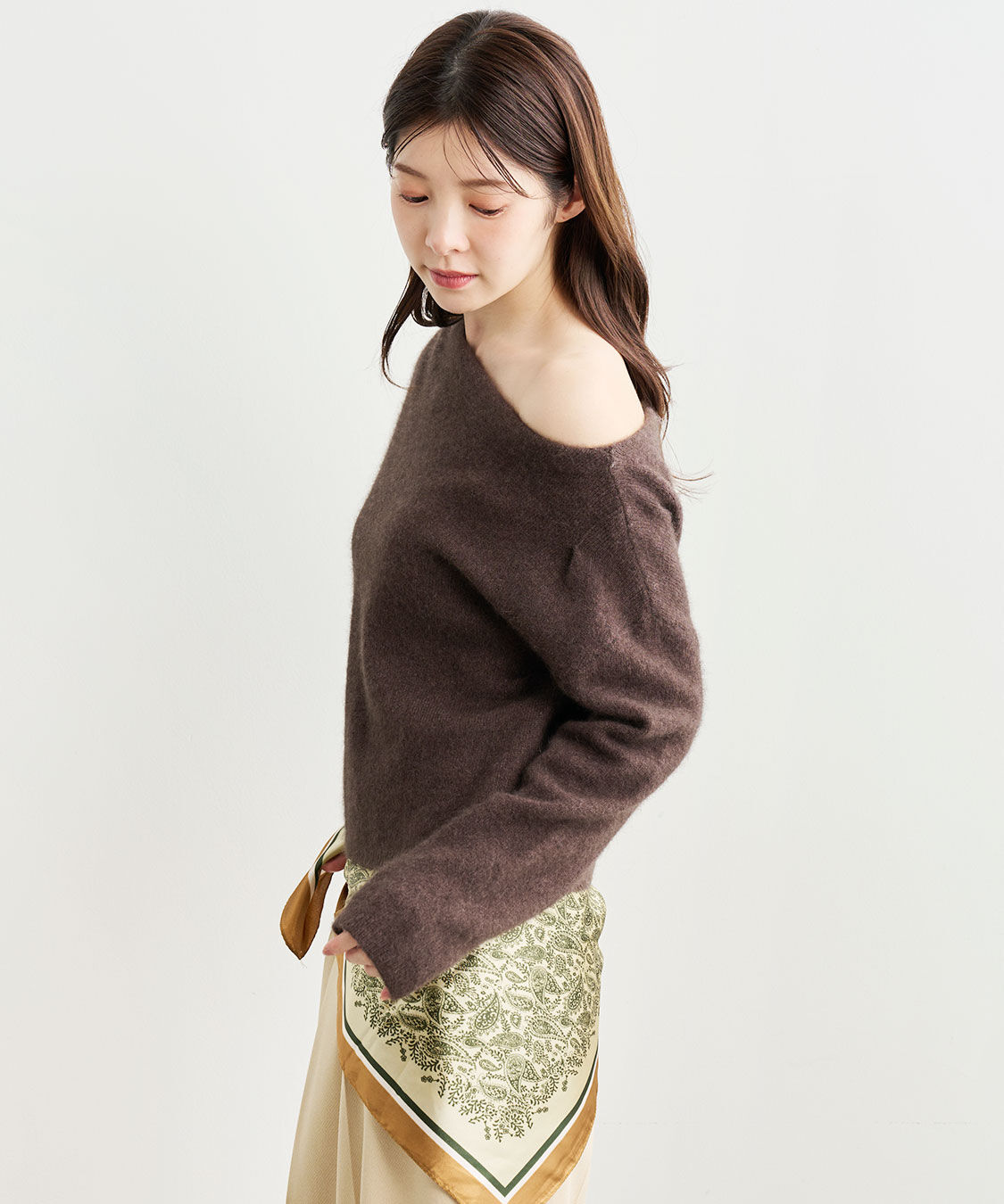 COCO DEAL「ラクーン混アシメニット」|ニット・セーター|