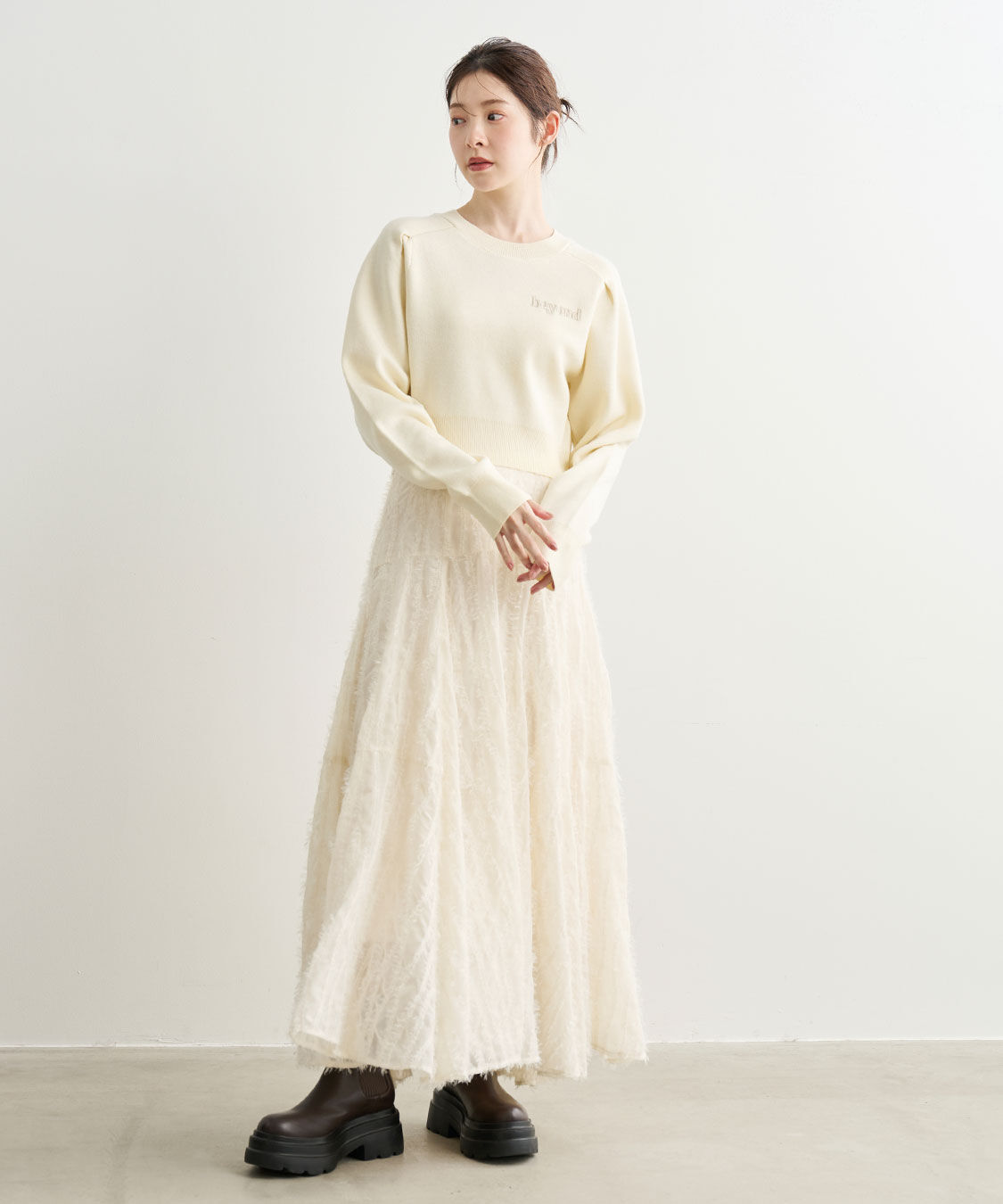 COCO DEAL「スウェットライクロゴニット」|ニット・セーター|