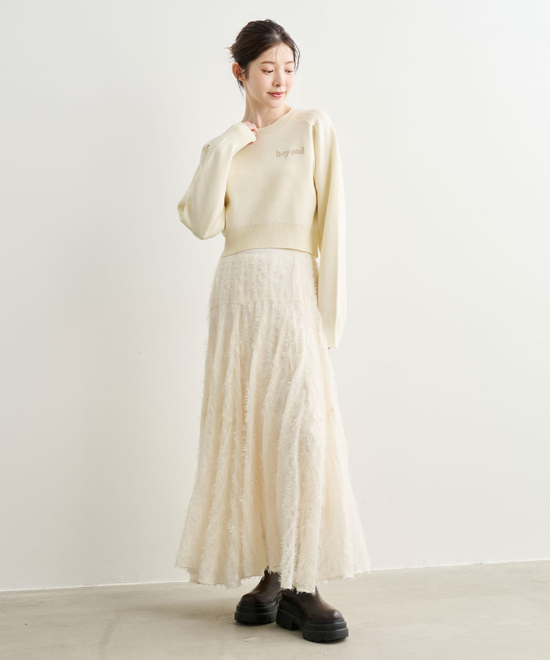 COCO DEAL「スウェットライクロゴニット」|ニット・セーター|