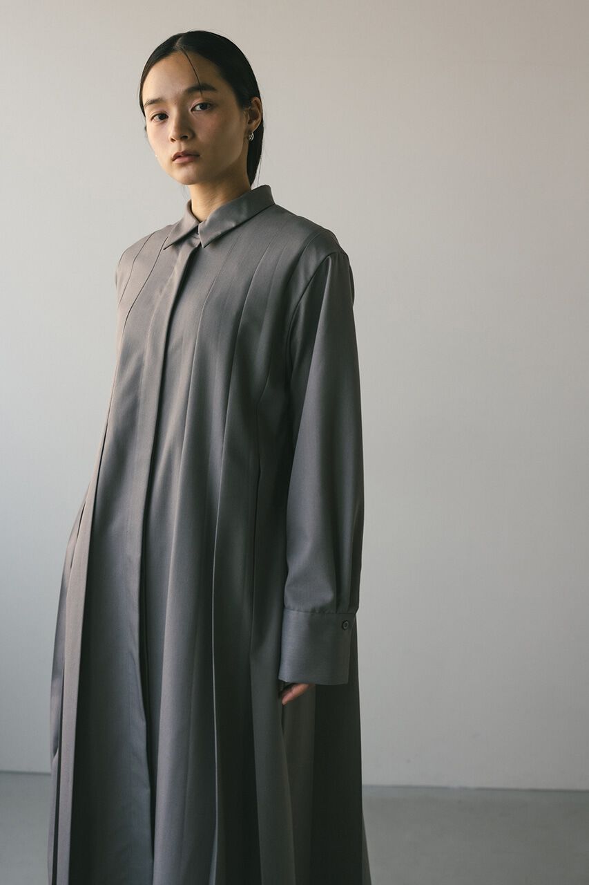STYLEMIXER「ワイドプリーツシャツワンピース」|ワンピース|