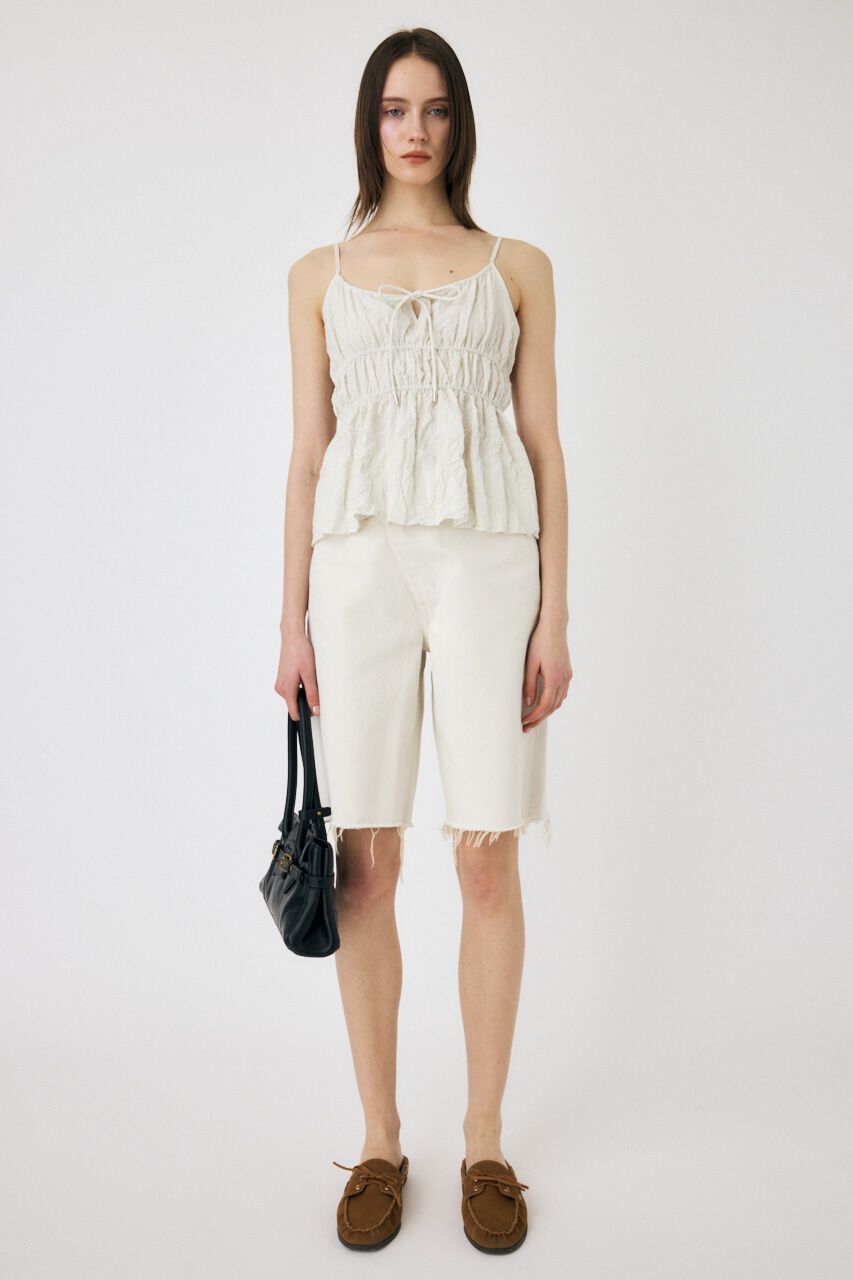 MOUSSY「CRINKLED サテンキャミ」|キャミソール|