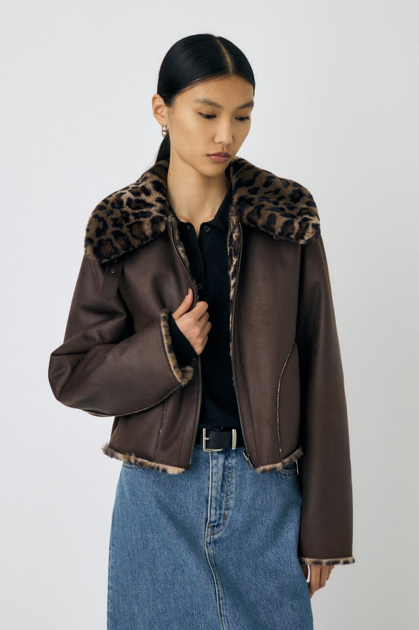 MOUSSY「REVER FAUX ファーコート」|ブルゾン・スタジャン|