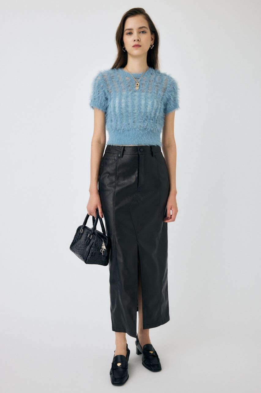 MOUSSY「SHEER SHAGGY ニット」|ニット・セーター|