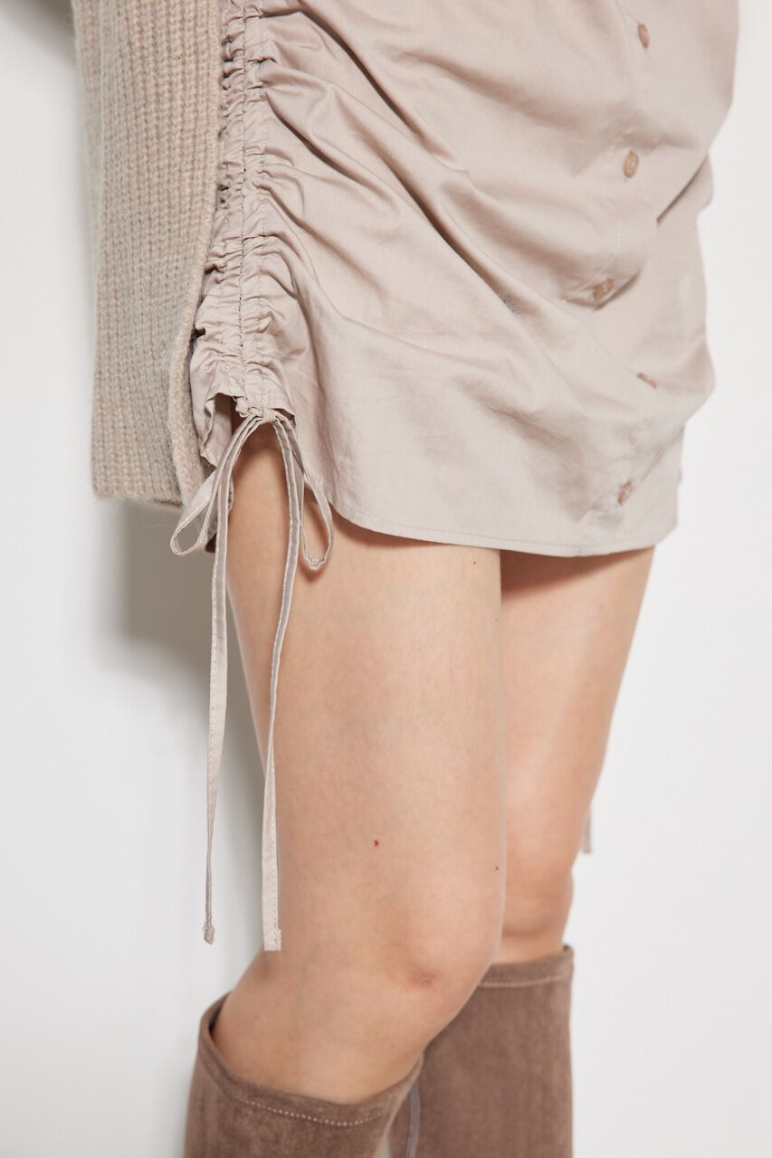 rienda「シャツコンビメニーWAY Knit OP」|ワンピース|