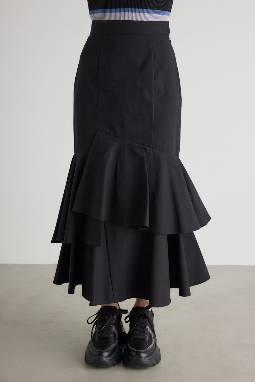 rienda「アシンメトリーレイヤードJ/WマーメイドSK」|スカート|