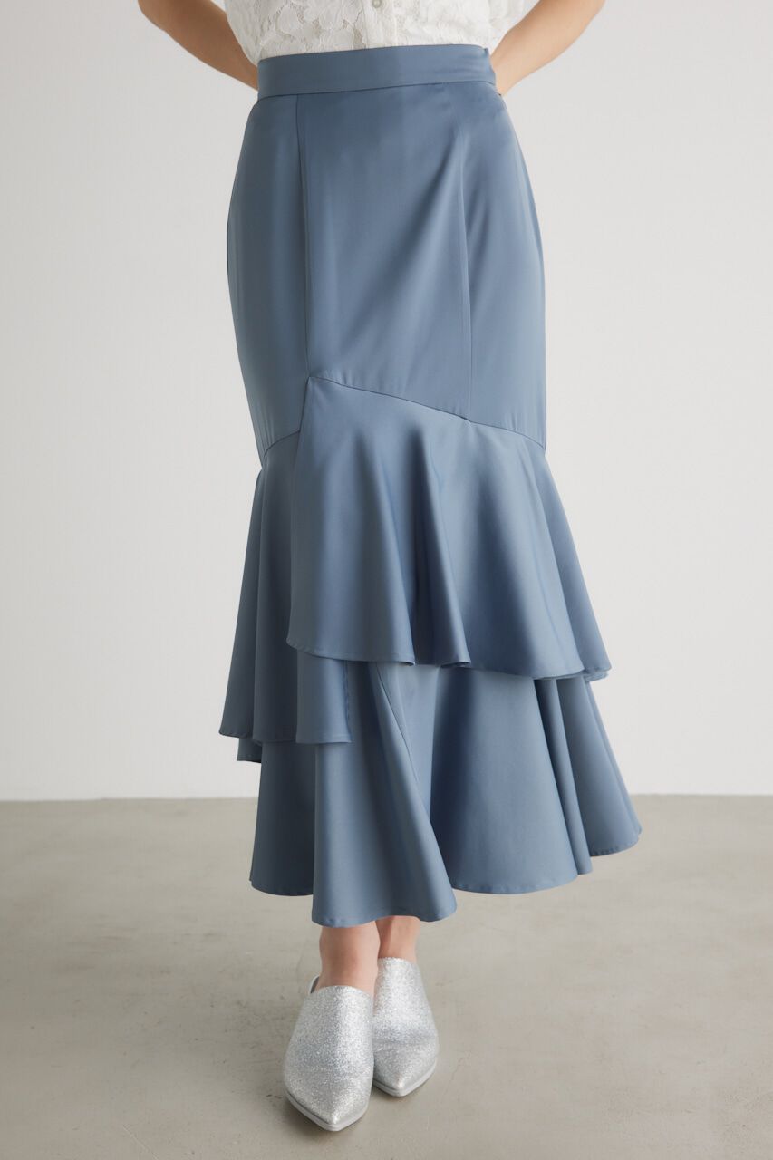 rienda「アシンメトリーレイヤードJ/WマーメイドSK」|スカート|