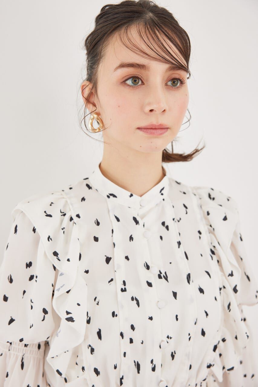 rienda「2WAYボウタイクロップドブラウス」|シャツ・ブラウス|