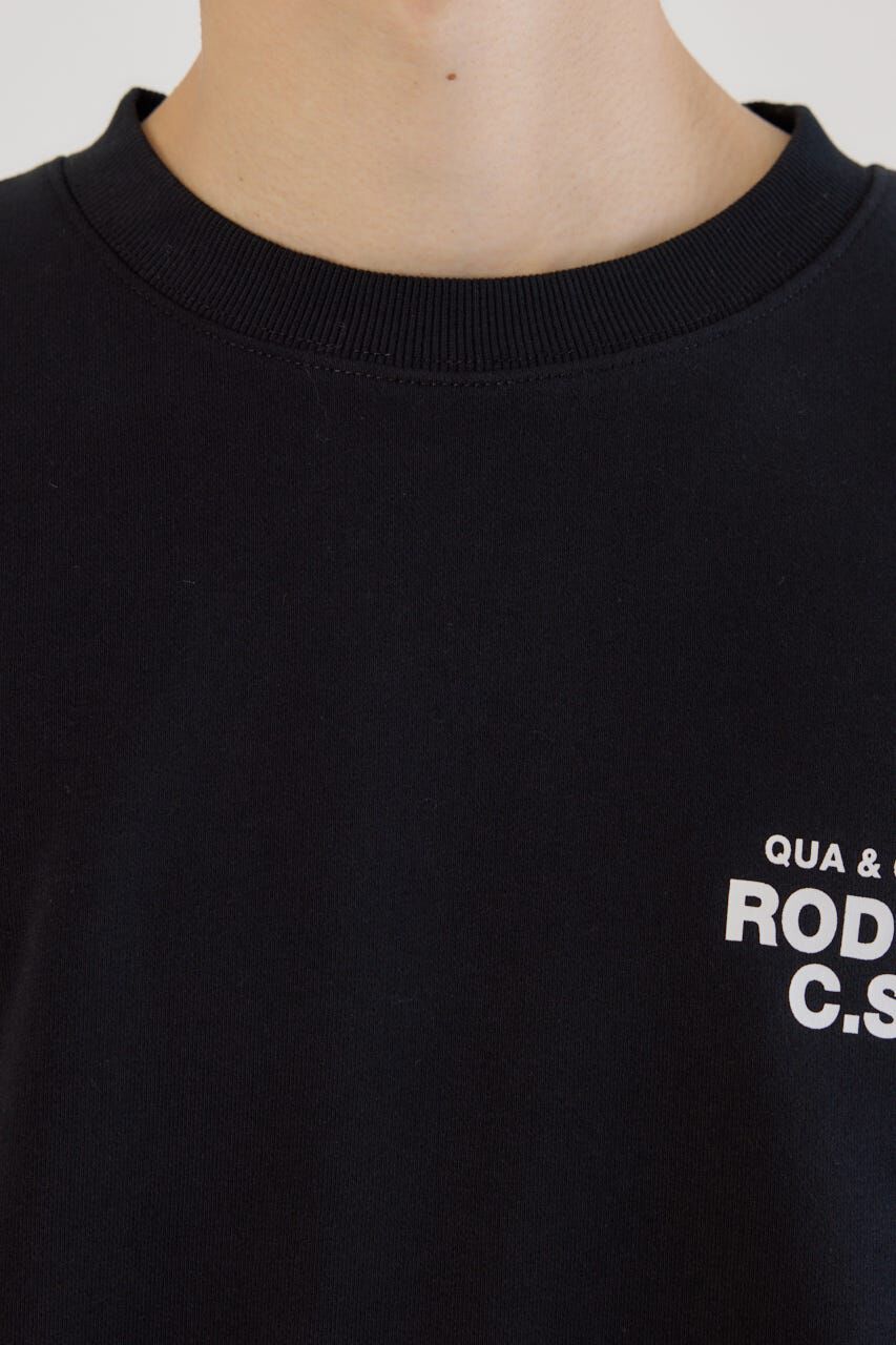 RODEO CROWNS「メンズフェイクレザーパッチスウェット」|パーカー|