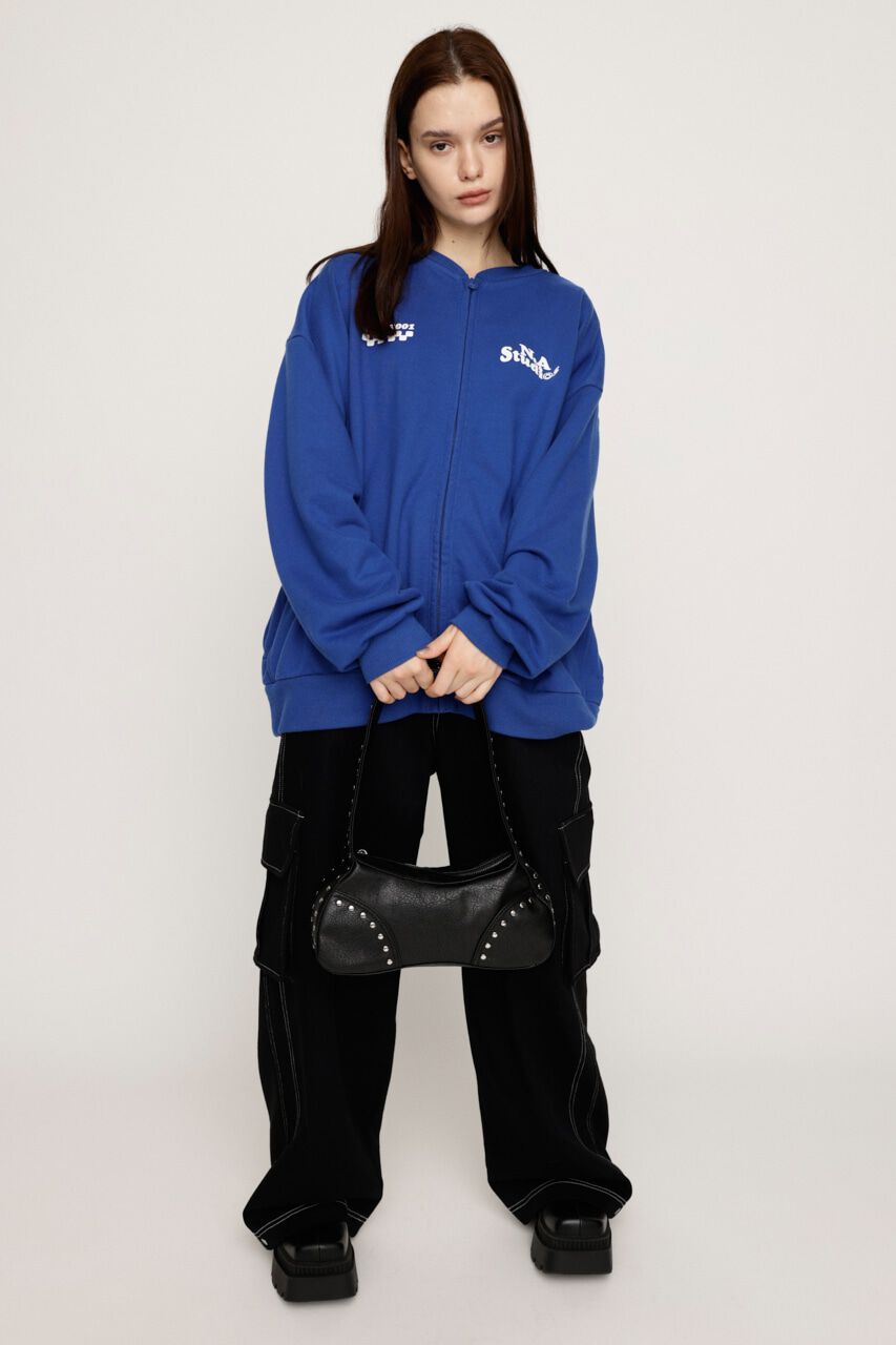 SLY「W FRONT LOGO ZIP UP スウェット」|Tシャツ・カットソー|