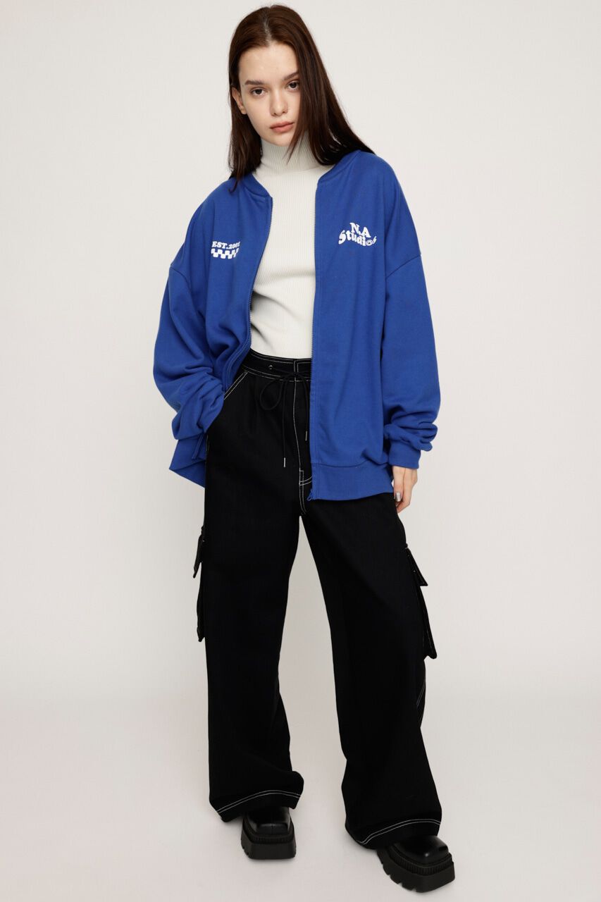 SLY「W FRONT LOGO ZIP UP スウェット」|Tシャツ・カットソー|