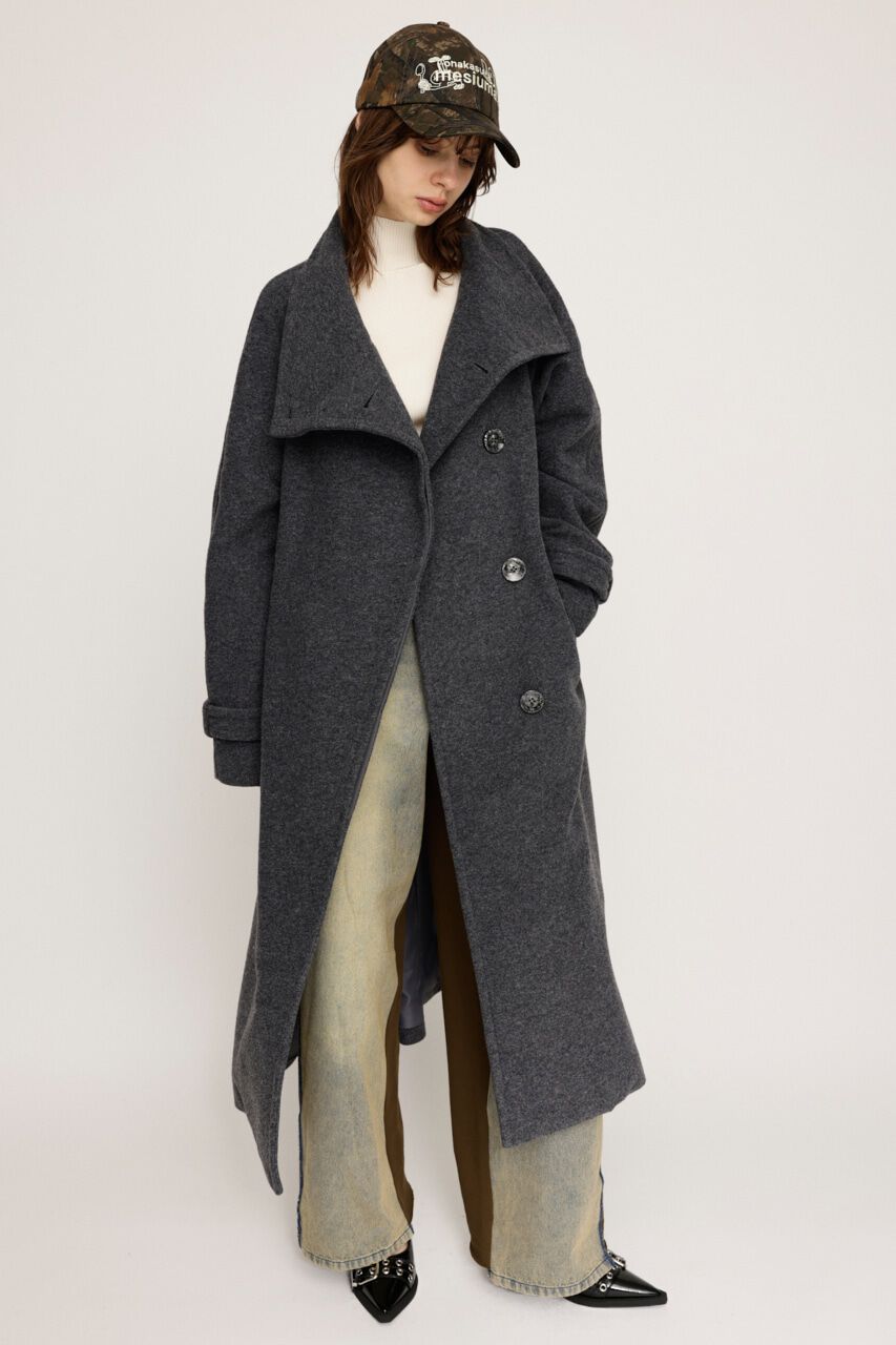 SLY「WIDE STAND NECK LONG コート」|その他|