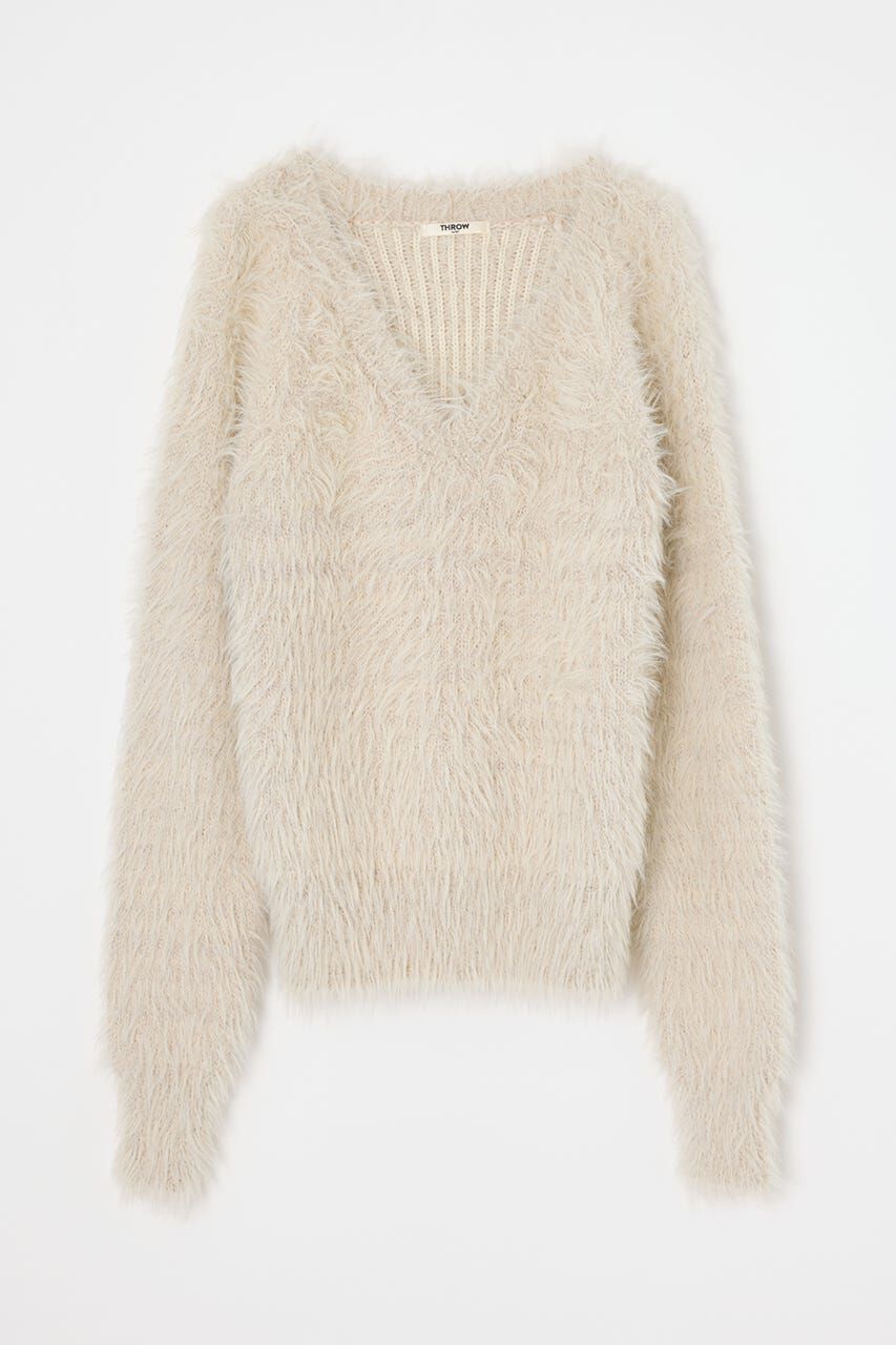 SLY「SHAGGY V／N TUCK PUFF トップス」|ニット・セーター|