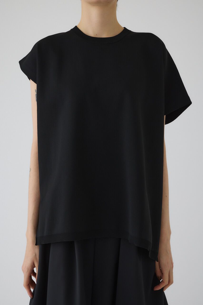 RIM.ARK 「Asymmetry knit tops」|ニット・セーター|BLK