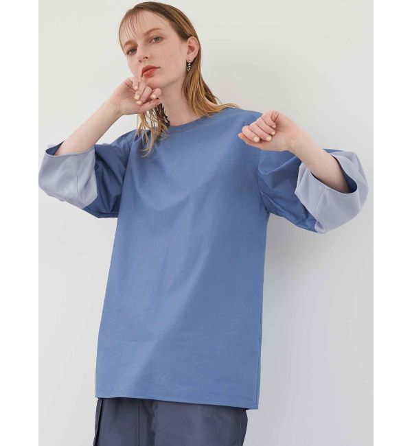 ELENDEEK「LANTERN SLEEVE BL」|シャツ・ブラウス|アイスブルー