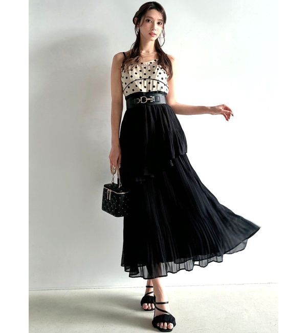 RESEXXY「シフォンプリーツキャミワンピース」|ワンピース|