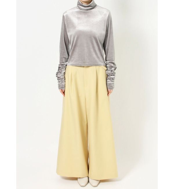 dazzlin「ベロアギャザーカットソー」|Tシャツ・カットソー|