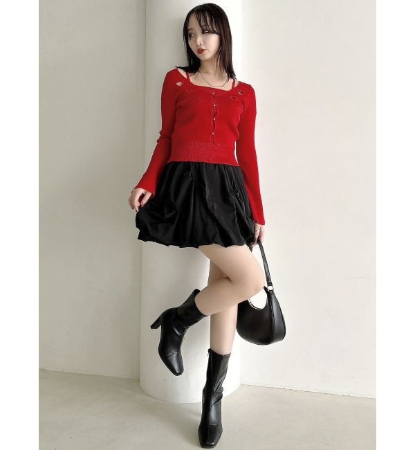 dazzlin「【再販売】バルーンミニスカート」|スカート|