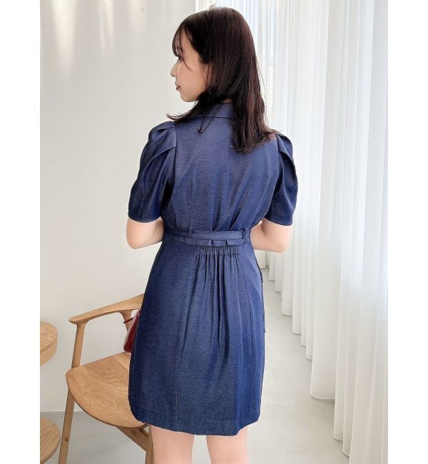 dazzlin「ストライプツイードミニワンピース」|ワンピース|