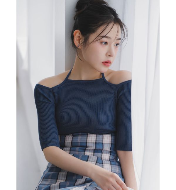 dazzlin「サイドクロスオープンボレロニット」|ニット・セーター|