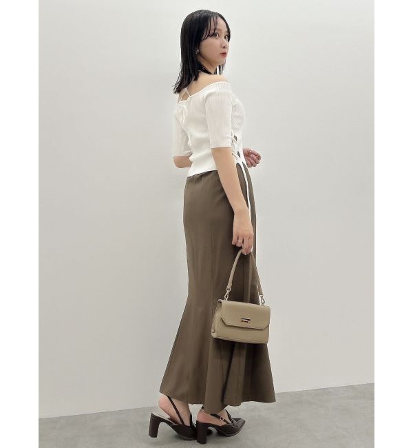 dazzlin「サイドクロスオープンボレロニット」|ニット・セーター|