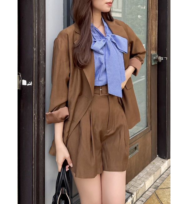 dazzlin「ペプラムタックボウタイブラウス」|シャツ・ブラウス|