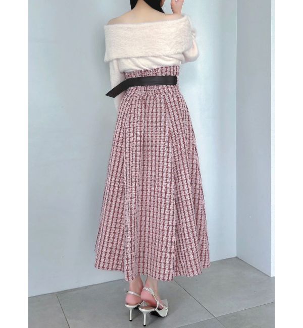 dazzlin「【WEB限定カラーあり】サイドタックベルトフレアスカート」|スカート|