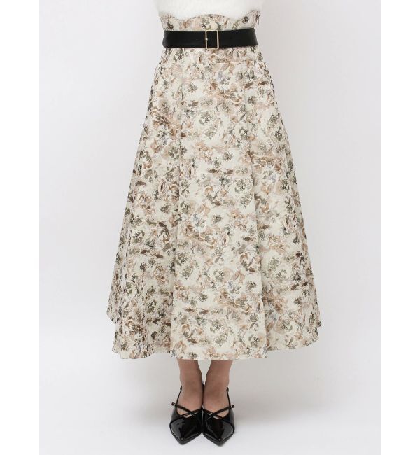 dazzlin「【WEB限定カラーあり】サイドタックベルトフレアスカート」|スカート|