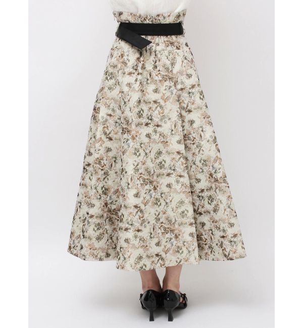 dazzlin「【WEB限定カラーあり】サイドタックベルトフレアスカート」|スカート|