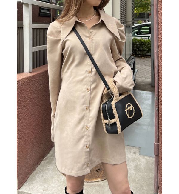 EMODA「ビッグカラーシャツワンピース」|ワンピース|