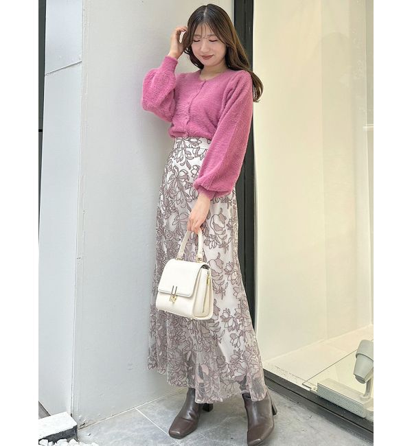 MERCURYDUO「メロンチュールエンブロイダリースカート」|スカート|