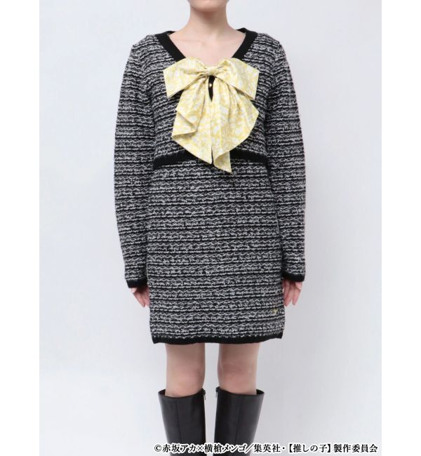 MERCURYDUO「TVアニメ【推しの子】ツイードカーディガンセットミニニットワンピース」|ワンピース|