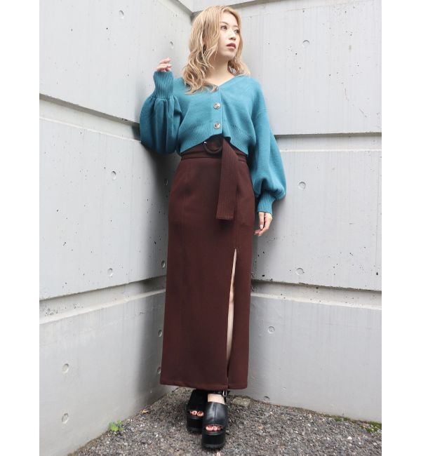 MURUA「ディープスリットペンシルスカート」|スカート|