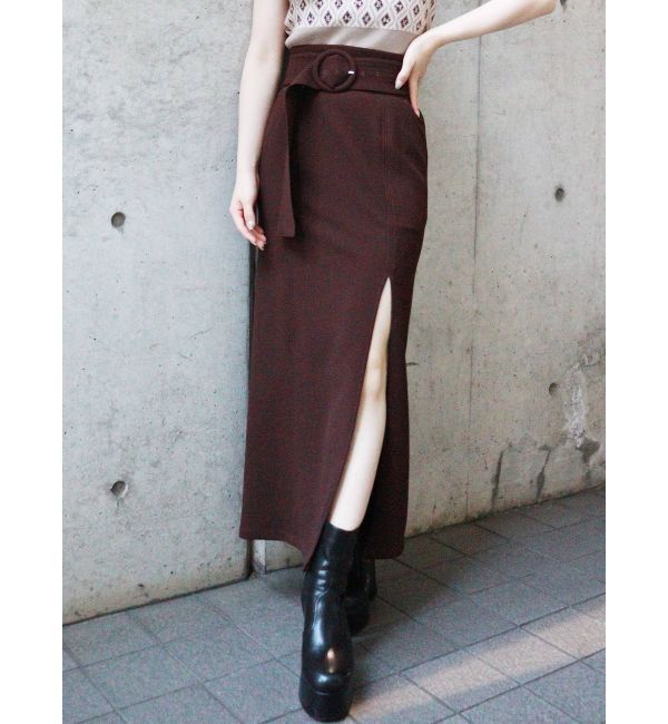 MURUA「ディープスリットペンシルスカート」|スカート|