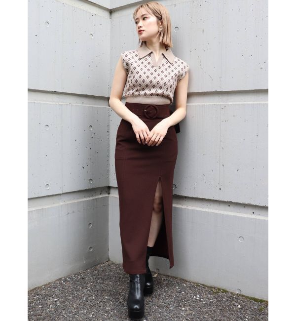 MURUA「ディープスリットペンシルスカート」|スカート|