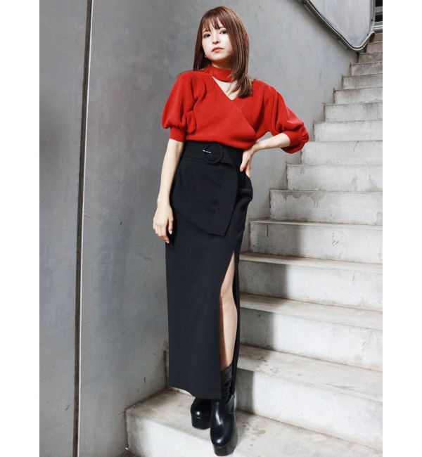 MURUA「ディープスリットペンシルスカート」|スカート|