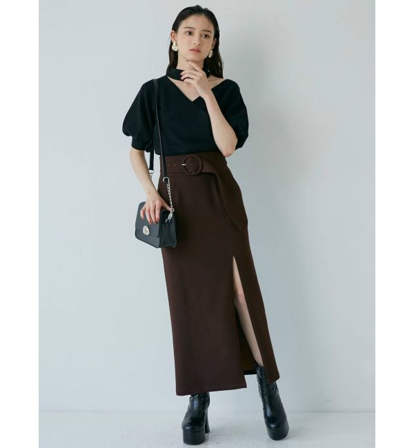 MURUA「ディープスリットペンシルスカート」|スカート|