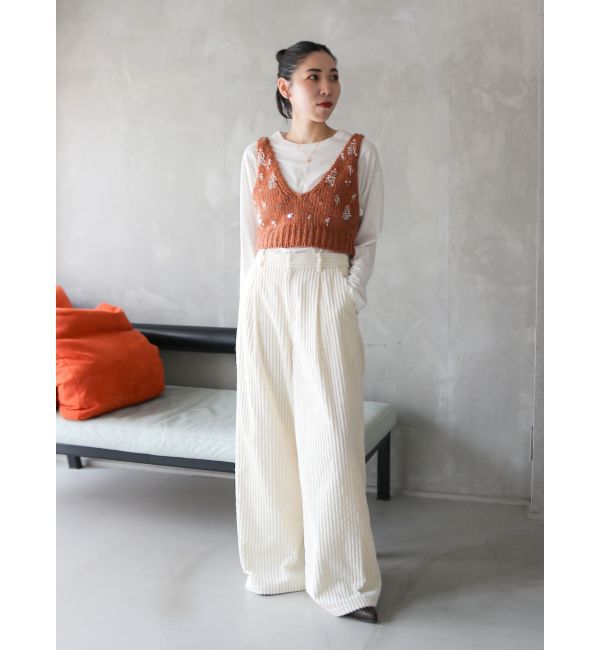 Ungrid「コーデュロイワイドパンツ」|その他|