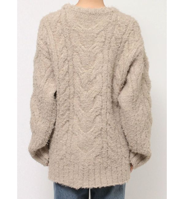 Ungrid「ビッグシルエットルーズケーブルニット」|ニット・セーター|