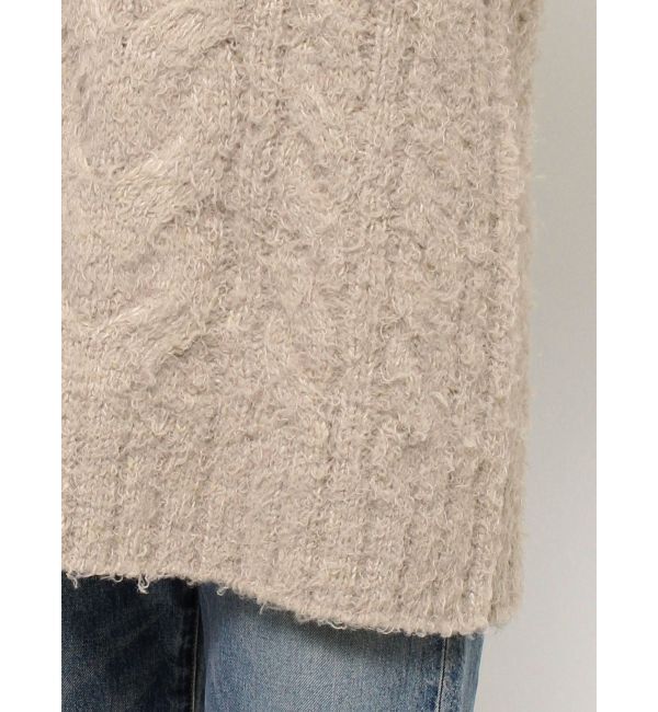Ungrid「ビッグシルエットルーズケーブルニット」|ニット・セーター|