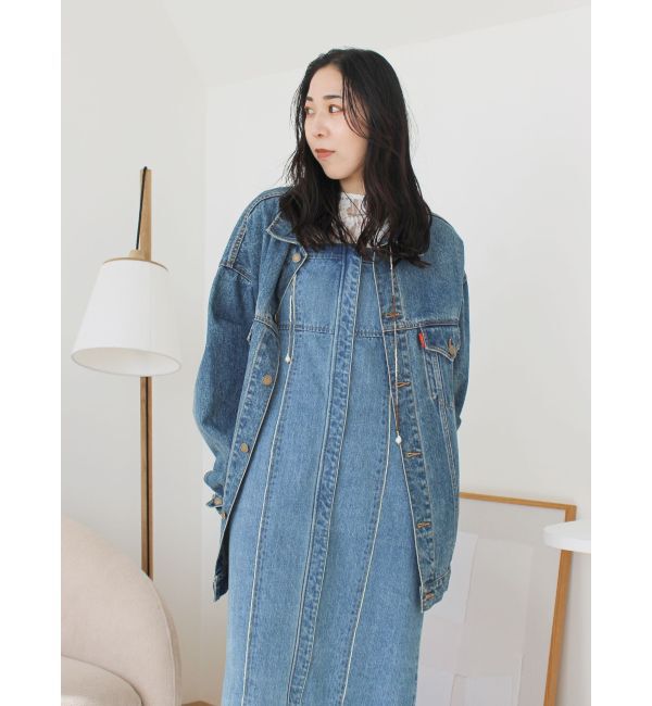 Ungrid「ビッグシルエットデニムジャケット」|ブルゾン・スタジャン|