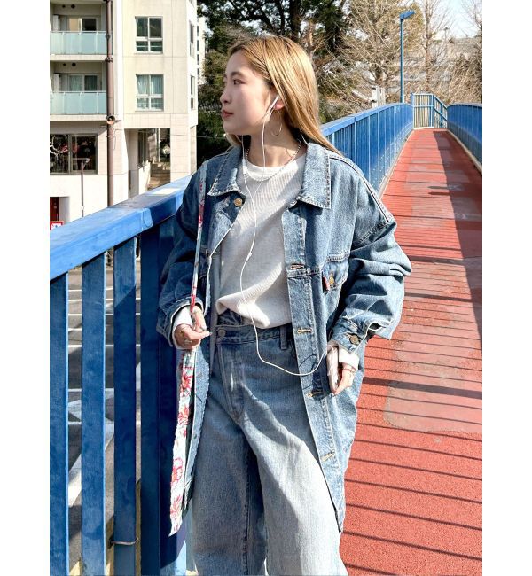 Ungrid「ビッグシルエットデニムジャケット」|ブルゾン・スタジャン|