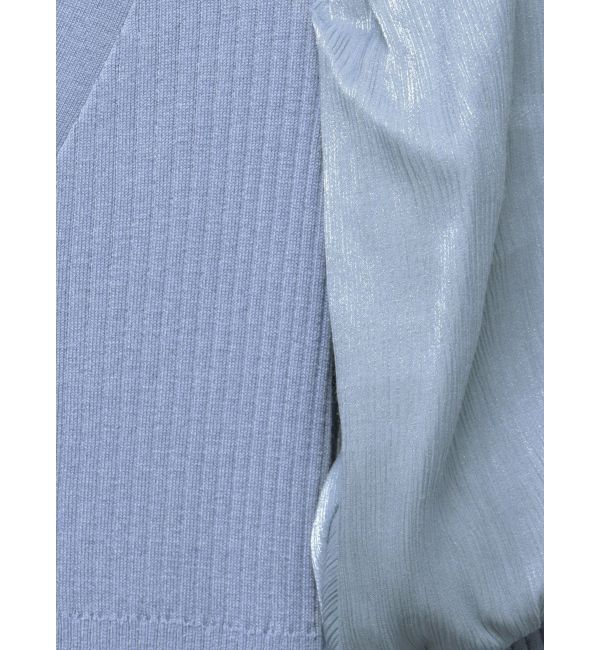 LAGUNAMOON「プリーツニットコンビワンピース」|ワンピース|