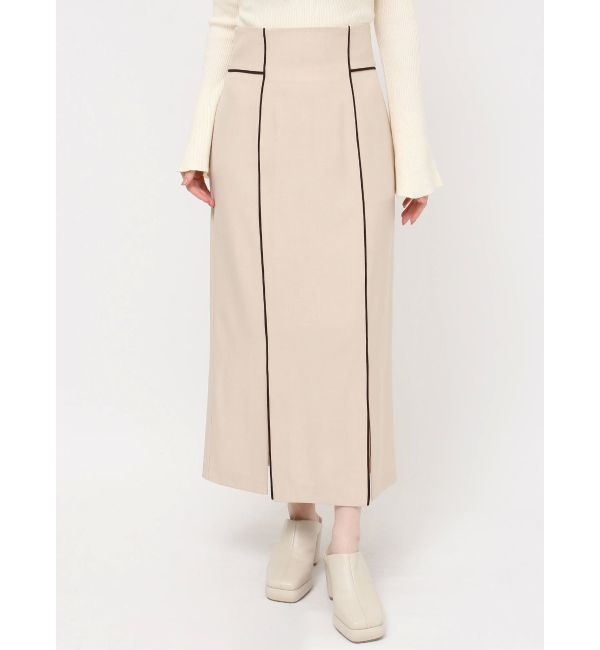 LAGUNAMOON「バイカラーパイピングスカート」|スカート|